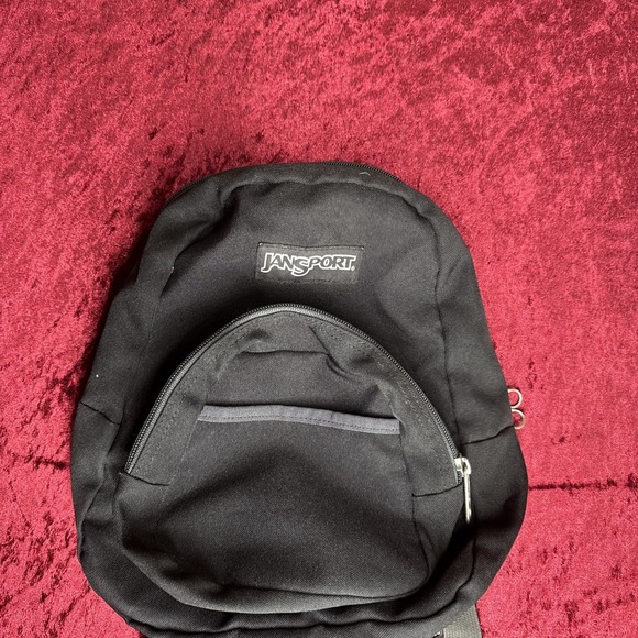 Jansport Mini Backpack Half Pint Black Travel Concert Rave - Picture 2 of 6